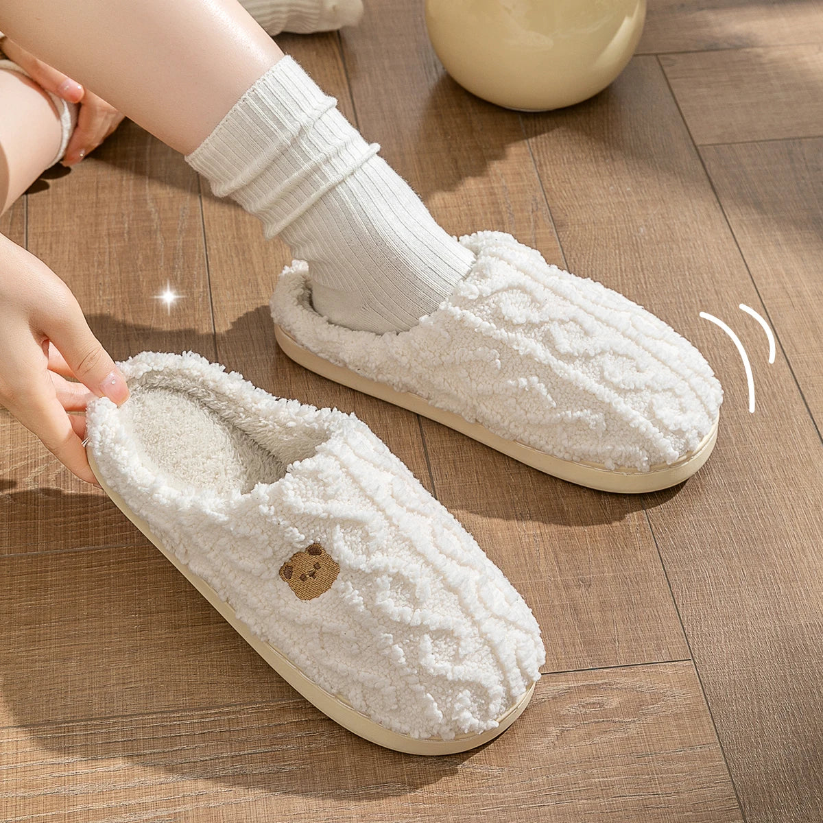 Winter Warm Cotton Slippers