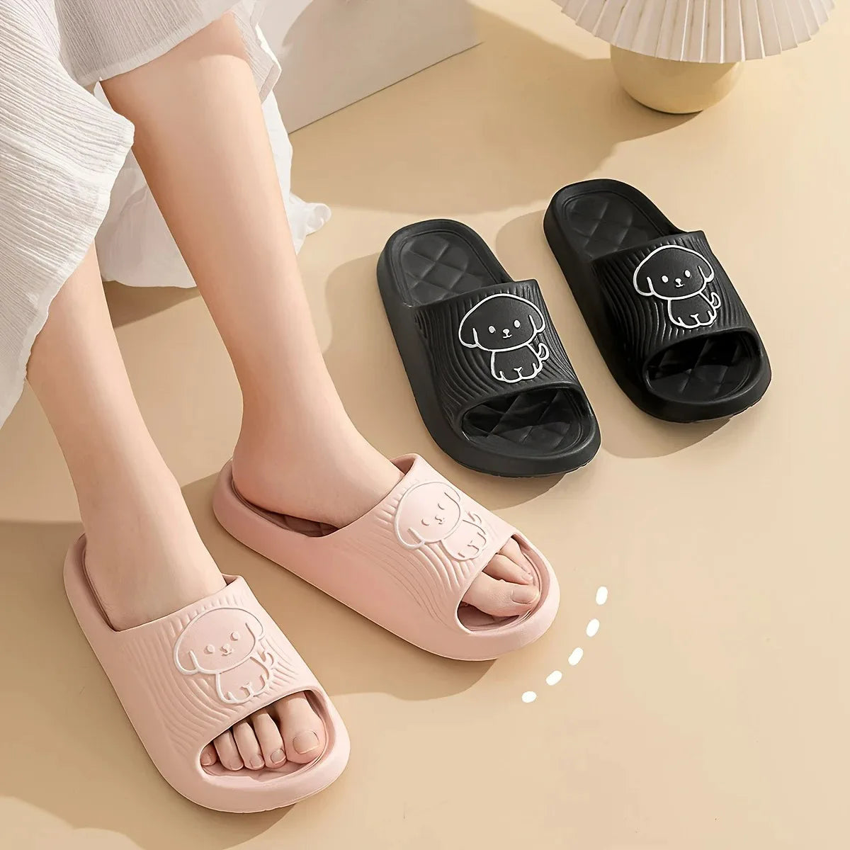 Cute Puppy Cartoon Slides Cloud Cushion
