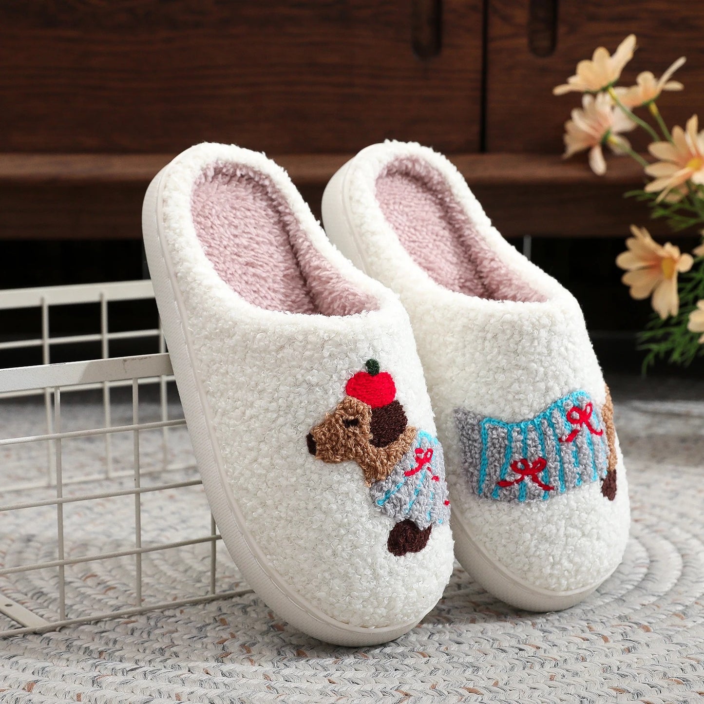 Cute Dachshund Puppy Slippers
