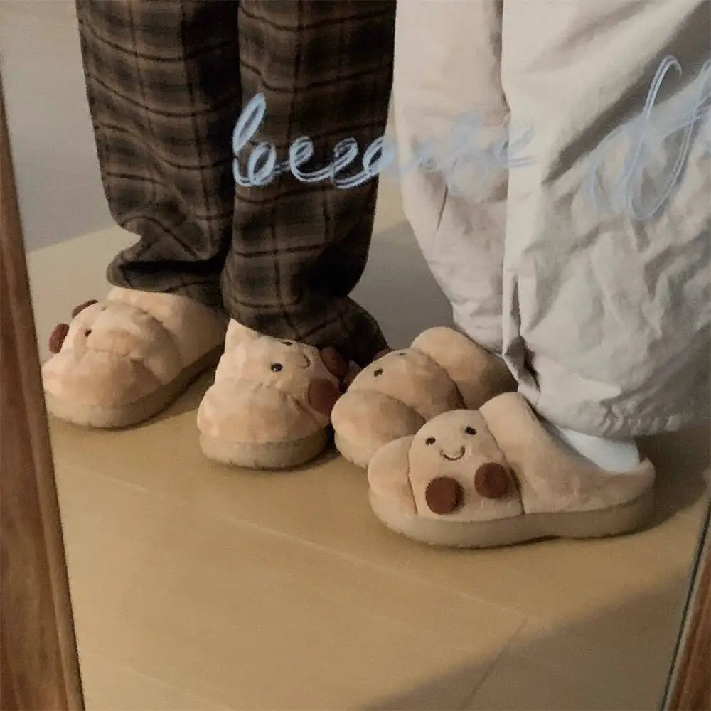 Croissant Bread Slippers