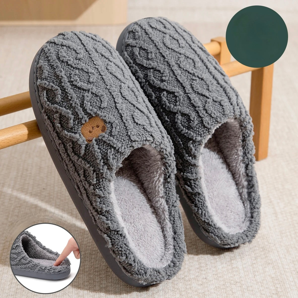 Winter Warm Cotton Slippers