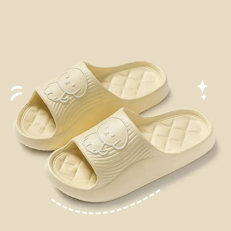 Cute Puppy Cartoon Slides Cloud Cushion