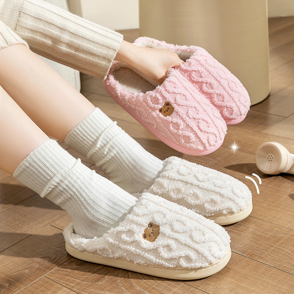 Winter Warm Cotton Slippers