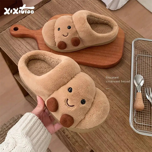 Croissant Bread Slippers