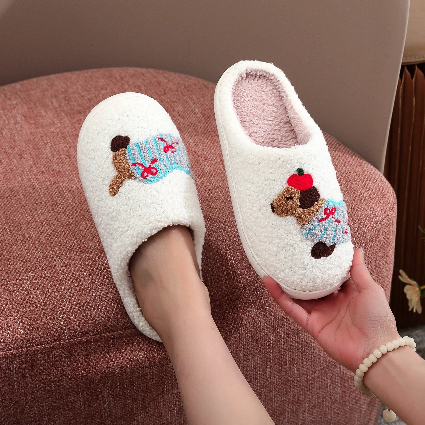 Cute Dachshund Puppy Slippers